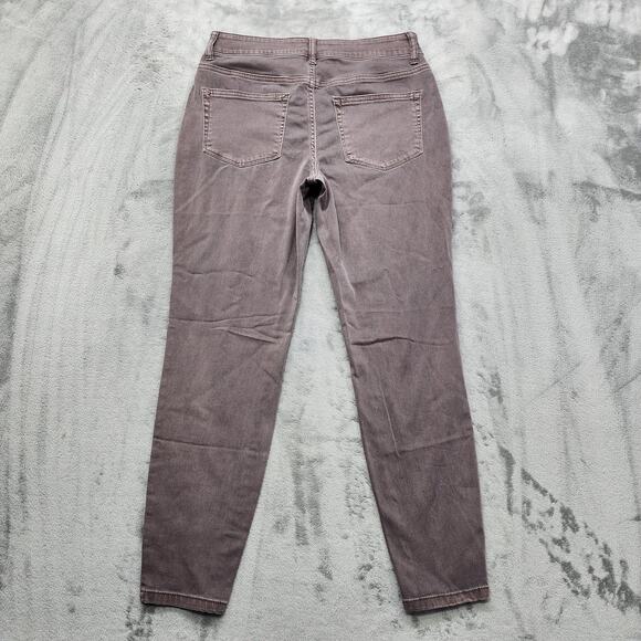 Maurices Jeans Womens M SHORT Gray High Rise Double Button Jegging Stretch Denim - Picture 4 of 14